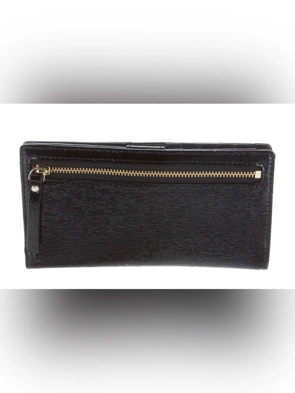 Kate Spade Stacy Wallet Black Patent Leather